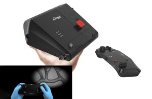 This is a Microbot Medical marketing image of its Liberty surgical robotic system.