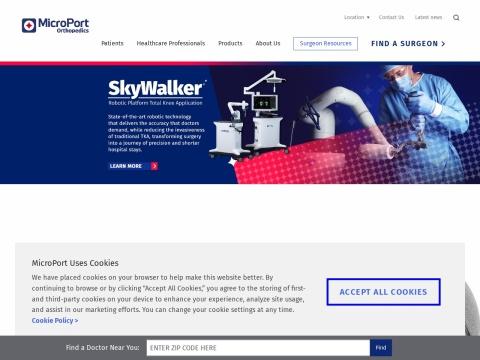 MicroPort Orthopedics Inc.（微创骨科股份有限公司）