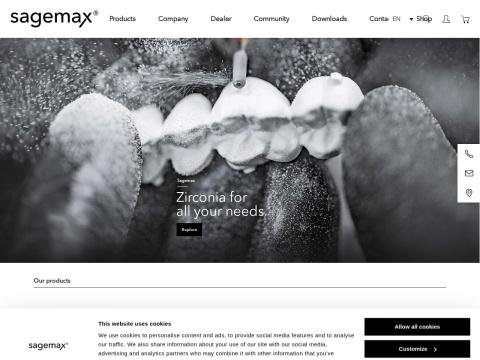 西捷美生物陶瓷有限公司（Sagemax Bioceramics Inc.）- 全球牙科氧化锆材料领导者