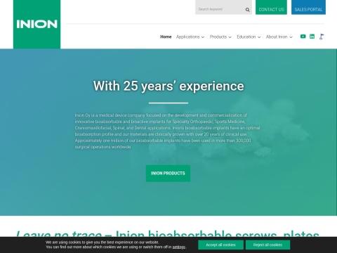 芬兰INION公司 Inion Oy- 全球生物可吸收植入物领导者