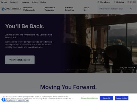 Zimmer Biomet Holdings, Inc.（美国捷迈邦美控股有限公司）